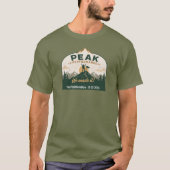 T-shirt met 'Peak Performance' opschrift (Voorkant)