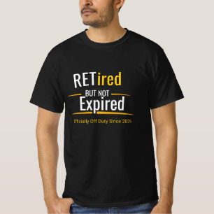 T-Shirt met Pensioen Grappig Geschenk voor Gepensi