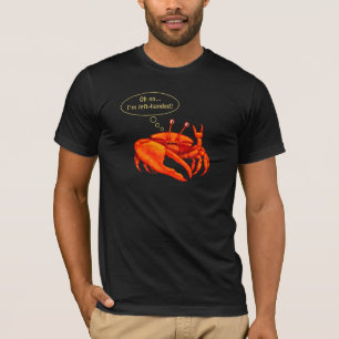 T-shirt met ''Perplexed Crab''