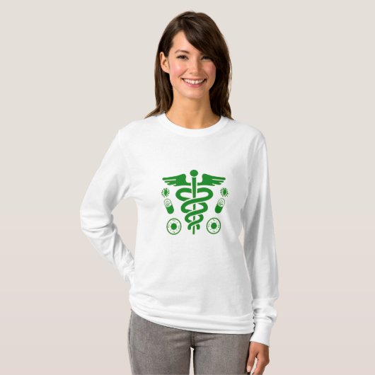 T-shirt met pilsymbool (Voorkant volledig)