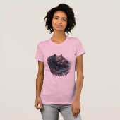 T-shirt met pitbull-graffiti 'Concrete Rebel' (Voorkant volledig)