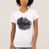 T-shirt met pitbull graffiti 'Concrete Rebel' (Voorkant)