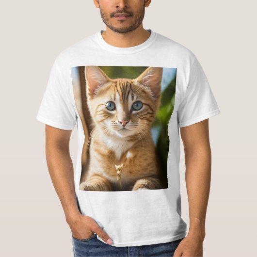 T-shirt met poesje (Voorkant)