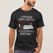 T-shirt met ponton (Voorkant)