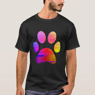 T-shirt met pootafdruk