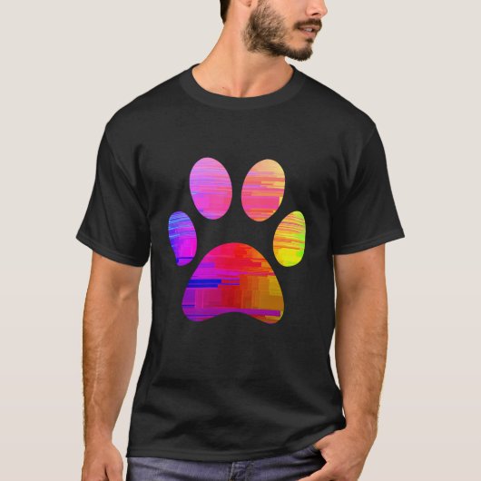 T-shirt met pootafdruk (Voorkant)