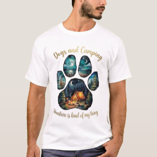 T-shirt met pootafdruk voor hondenliefhebbers - Ho