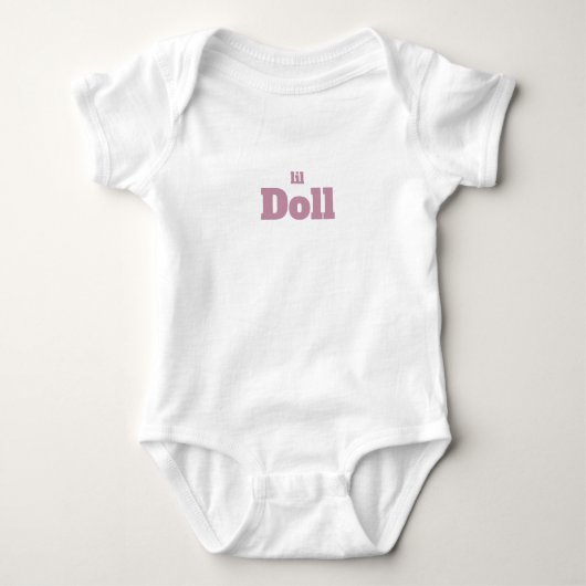 T-shirt met poppenprint babybodysuit (Voorkant)