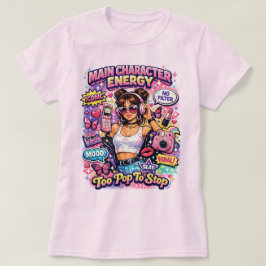 T-shirt met popprint