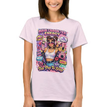 T-shirt met popprint