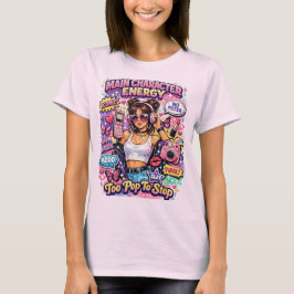 T-shirt met popprint