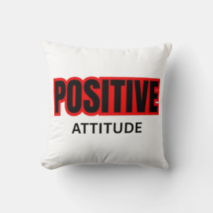 T-shirt met positieve attitude motivatie typografi kussen