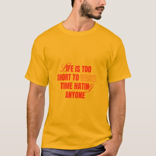 T-shirt met positieve mindset-quote (Voorkant)