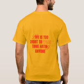 T-shirt met positieve mindset-quote (Achterkant)