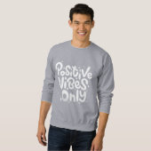 T-shirt met positieve vibes voor mannen (Voorkant volledig)