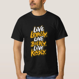 T-shirt met positieve vibes voor vriendelijkheid e