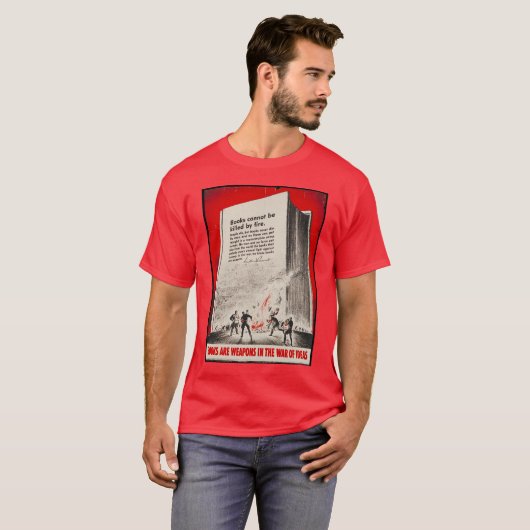 T-shirt met poster van het boek (Voorkant volledig)