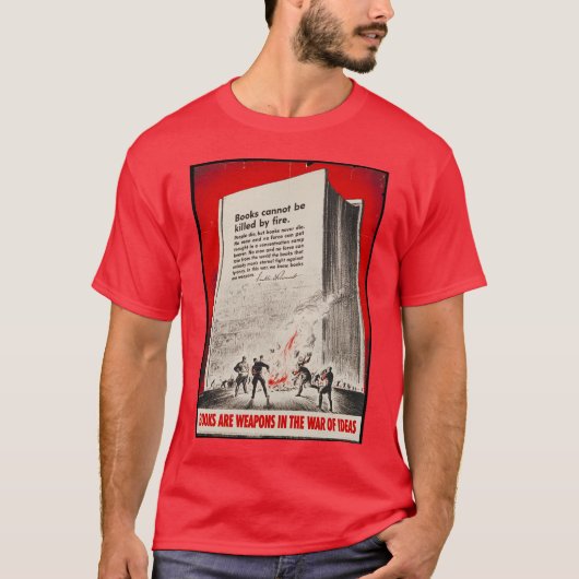 T-shirt met poster van het boek (Voorkant)