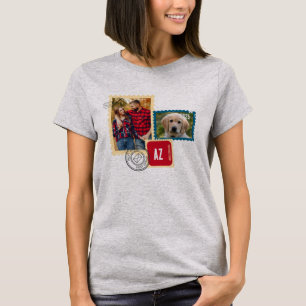 T-shirt met postzegel