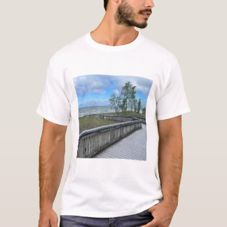 T-shirt met prachtig uitzicht van de oceaan