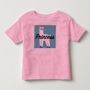 T-shirt met Princess Lama Design voor peuters, fij