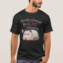 T-shirt met professionele Procatstinator erop