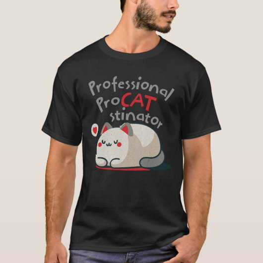T-shirt met professionele Procatstinator erop (Voorkant)