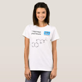 T-shirt met propranolol sjabloon molecule (Voorkant volledig)