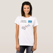 T-shirt met propranolol sjabloon molecule (Voorkant volledig)