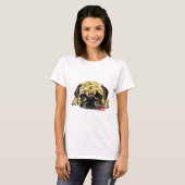T-shirt met Pug-hond (Voorkant volledig)
