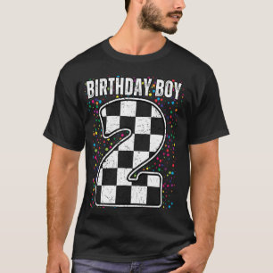 T-shirt met raceauto voor 2e verjaardag jongens ra