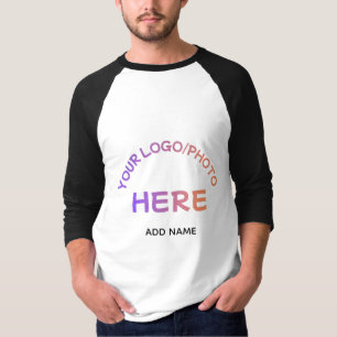 T-shirt met raglan mouw en aangepast bedrijfslogo 