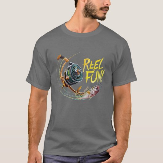 T-shirt met Reel Fun in Action (Voorkant)