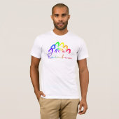 T-shirt met RegenboogHartjes (Voorkant volledig)