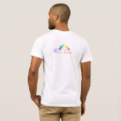 T-shirt met RegenboogHartjes (Achterkant volledig)