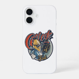 T-shirt met retro College Frat-bananengrafiek iPhone 16 Hoesje