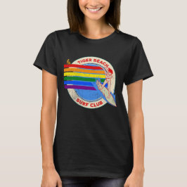 T-Shirt met Retro Regenboog van Vintage Tiger Beac