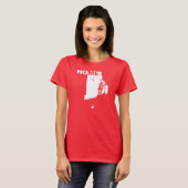 T-shirt met Rhode Island als thuis ver van de staa (Voorkant volledig)