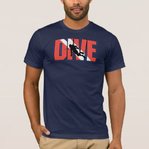 T-shirt met rode en witte streep