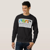 T-shirt met ronde hals en groot logo (Voorkant volledig)