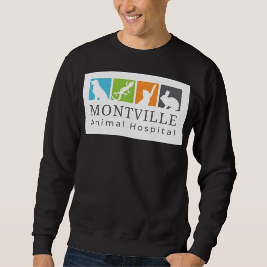 T-shirt met ronde hals en groot logo (Voorkant)