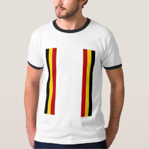 T-shirt met ronde hals witte zwart ONTWERP DUITSLA