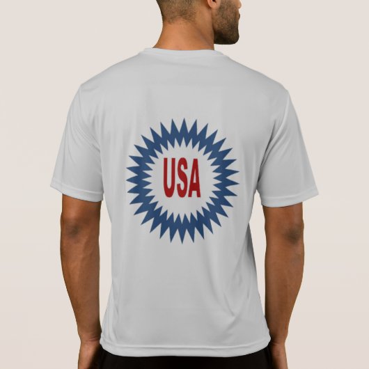 T-shirt met ruggen man SUN USA (Achterkant)