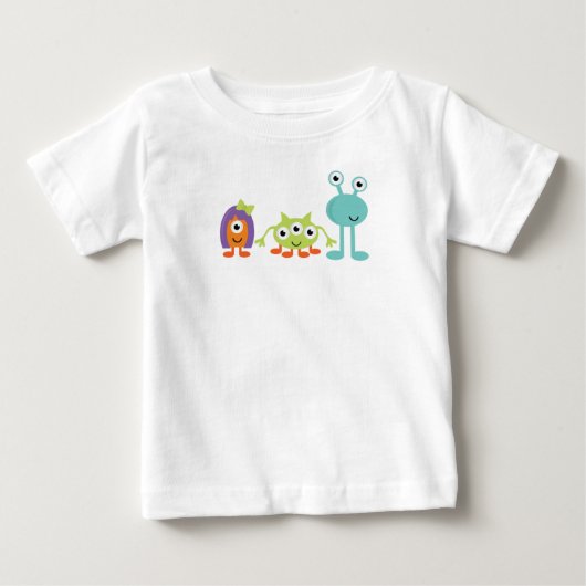 T-shirt met ruimtebuitenaardse baby (Voorkant)