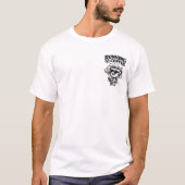 T-Shirt met 'Running On Coffee 24/7' opdruk achter (Voorkant)