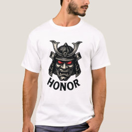 T-shirt met Samurai-moed en eer