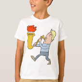 T-shirt met saxofoonspeler (Voorkant)
