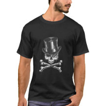 T-shirt met schedel en botten