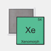 T-shirt met scheikundig element symbool van Xe - X Magneet (Voorkant / Achterkant)