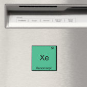 T-shirt met scheikundig element symbool van Xe - X Magneet (Insitu (Vaatwasser))